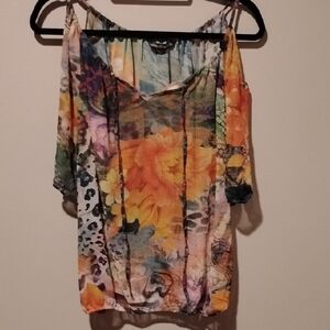 Colorful Floral Women's Blouse